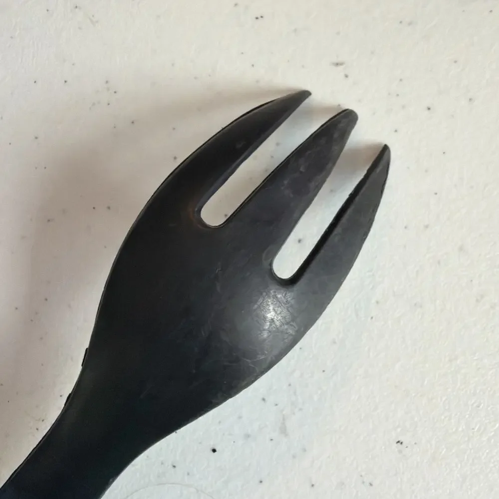 13” Farberware Spatula spoon Slotted Turner lot of 2 Black Nylon Plastic USA